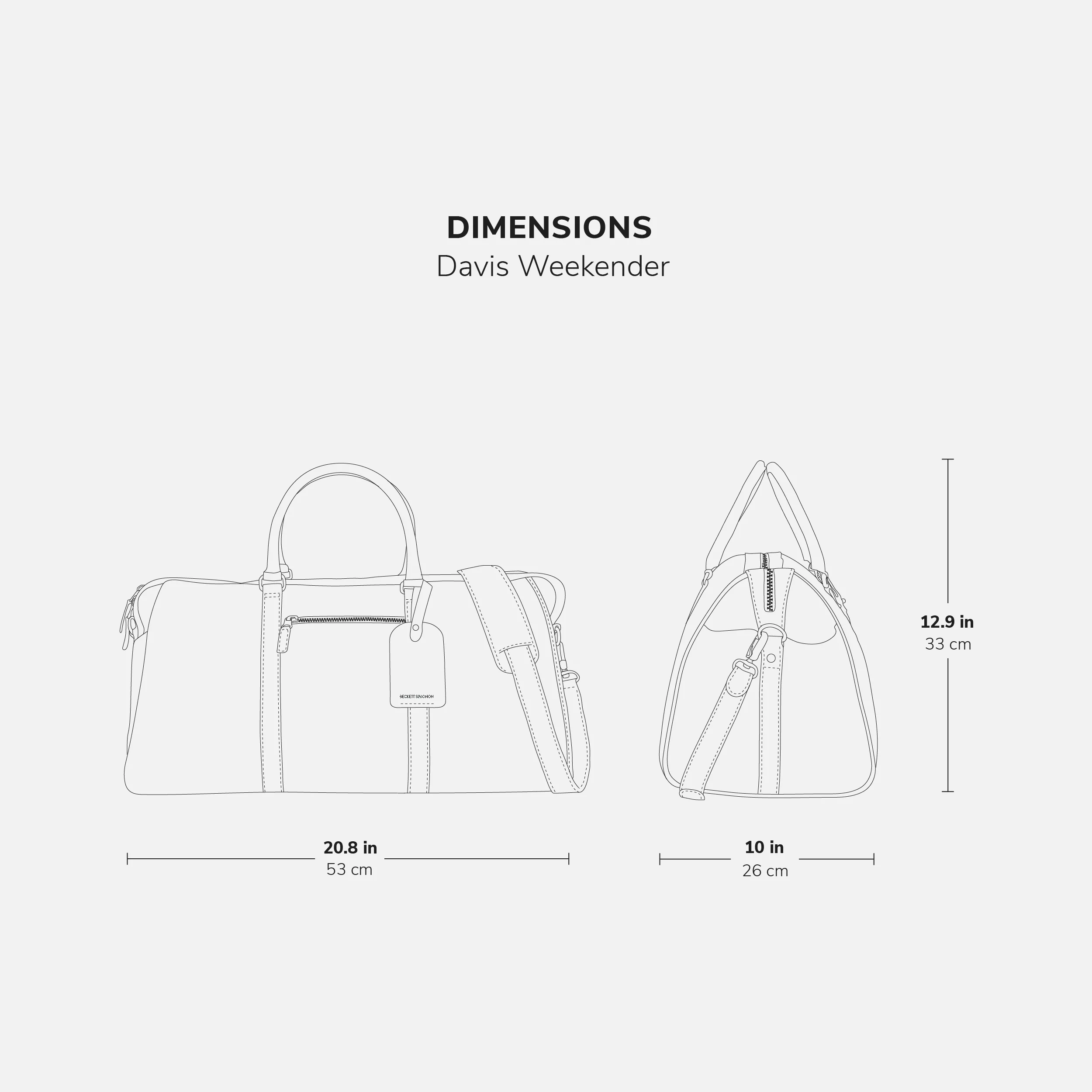 Davis Weekender Bag - Pebbled - Men's - Image 16