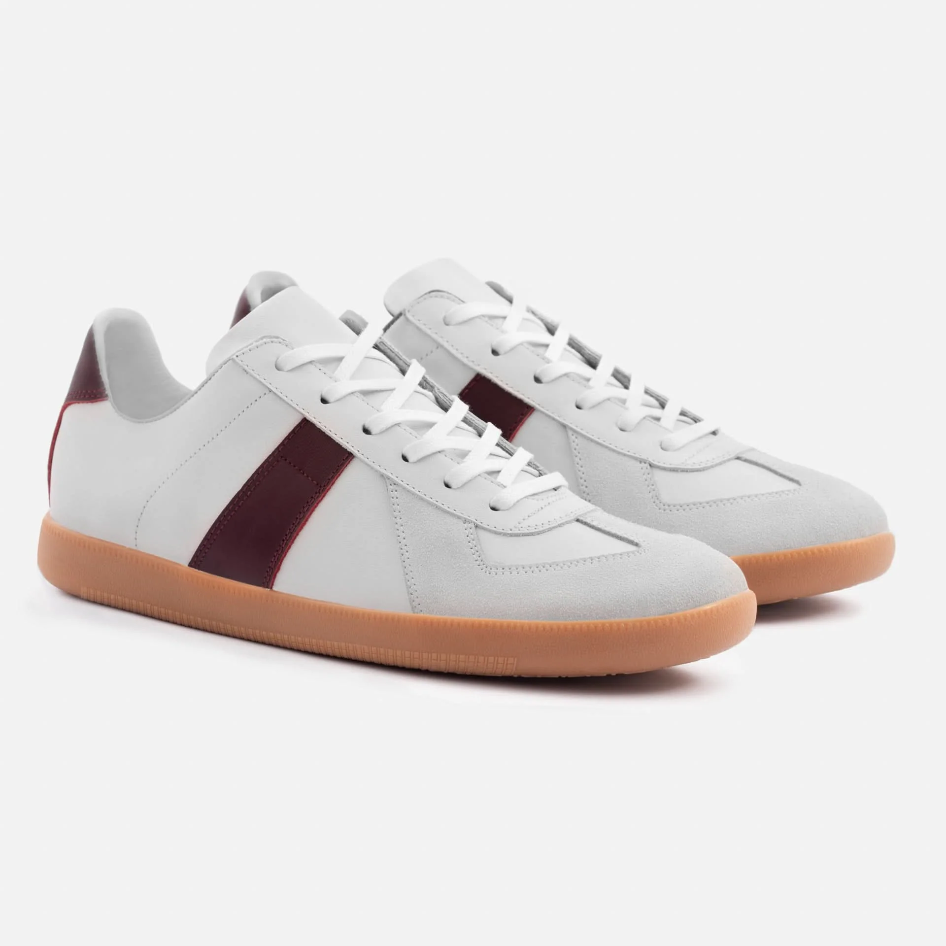 Morgen Trainers - Leather/Suede - Gum Sole - Men's - Image 11