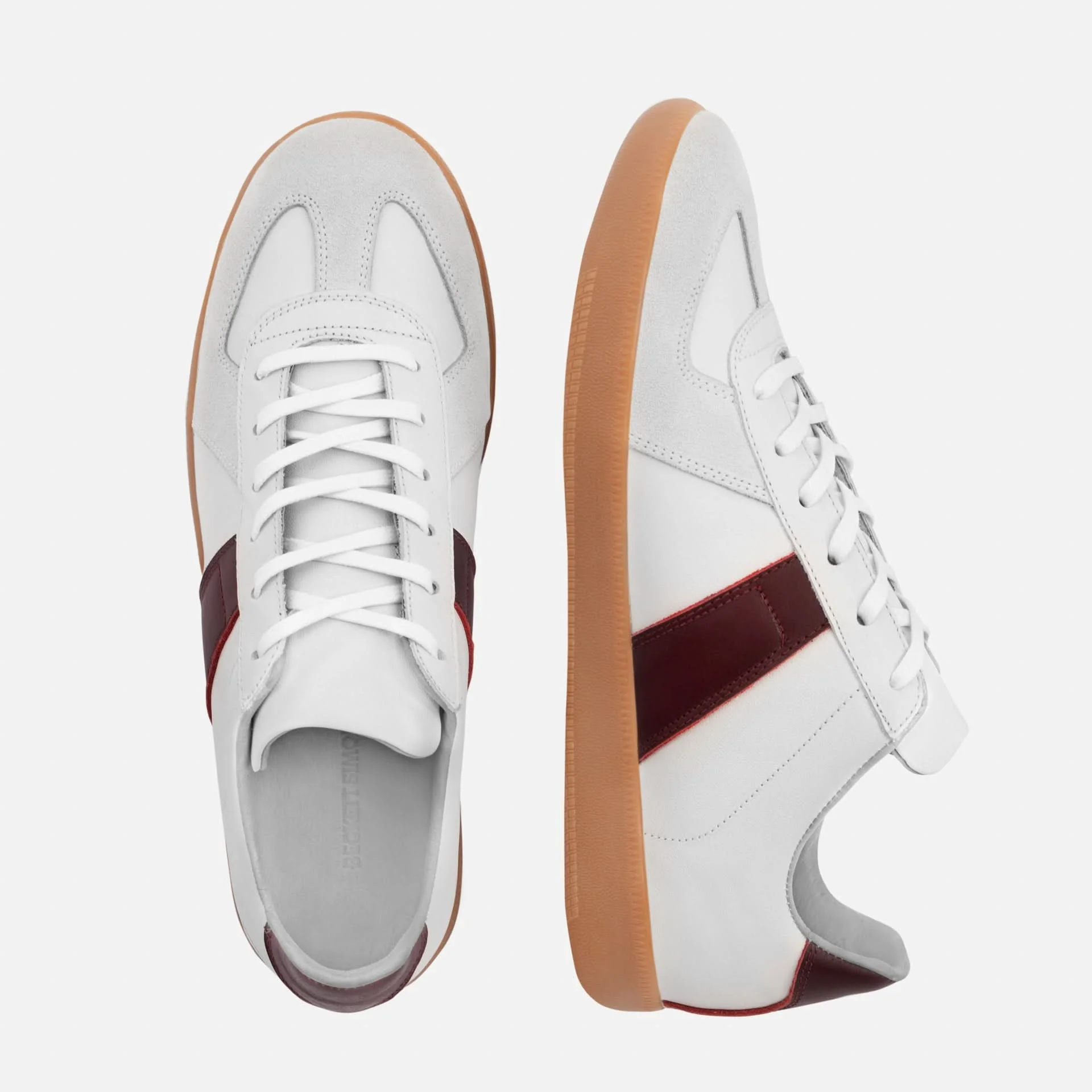 Morgen Trainers - Leather/Suede - Gum Sole - Men's - Image 14