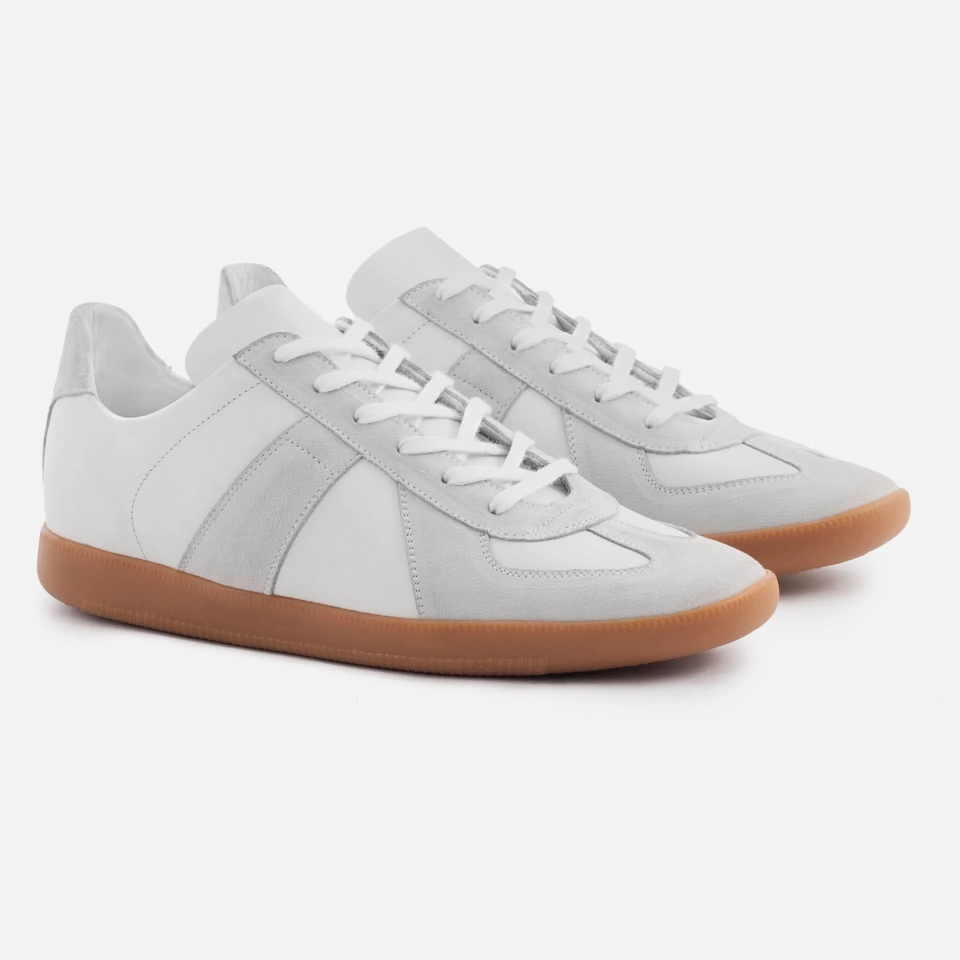 Morgen Trainers - Leather/Suede - Gum Sole - Men's - Image 16