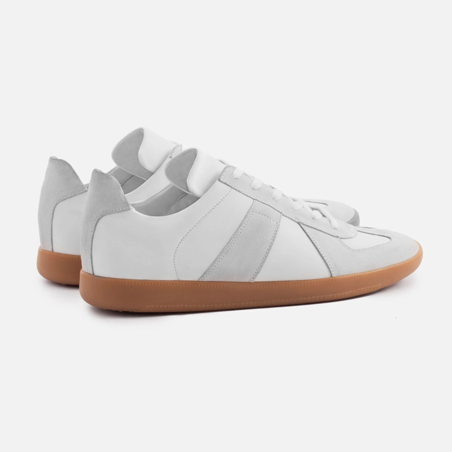 Morgen Trainers - Leather/Suede - Gum Sole - Men's - Image 18