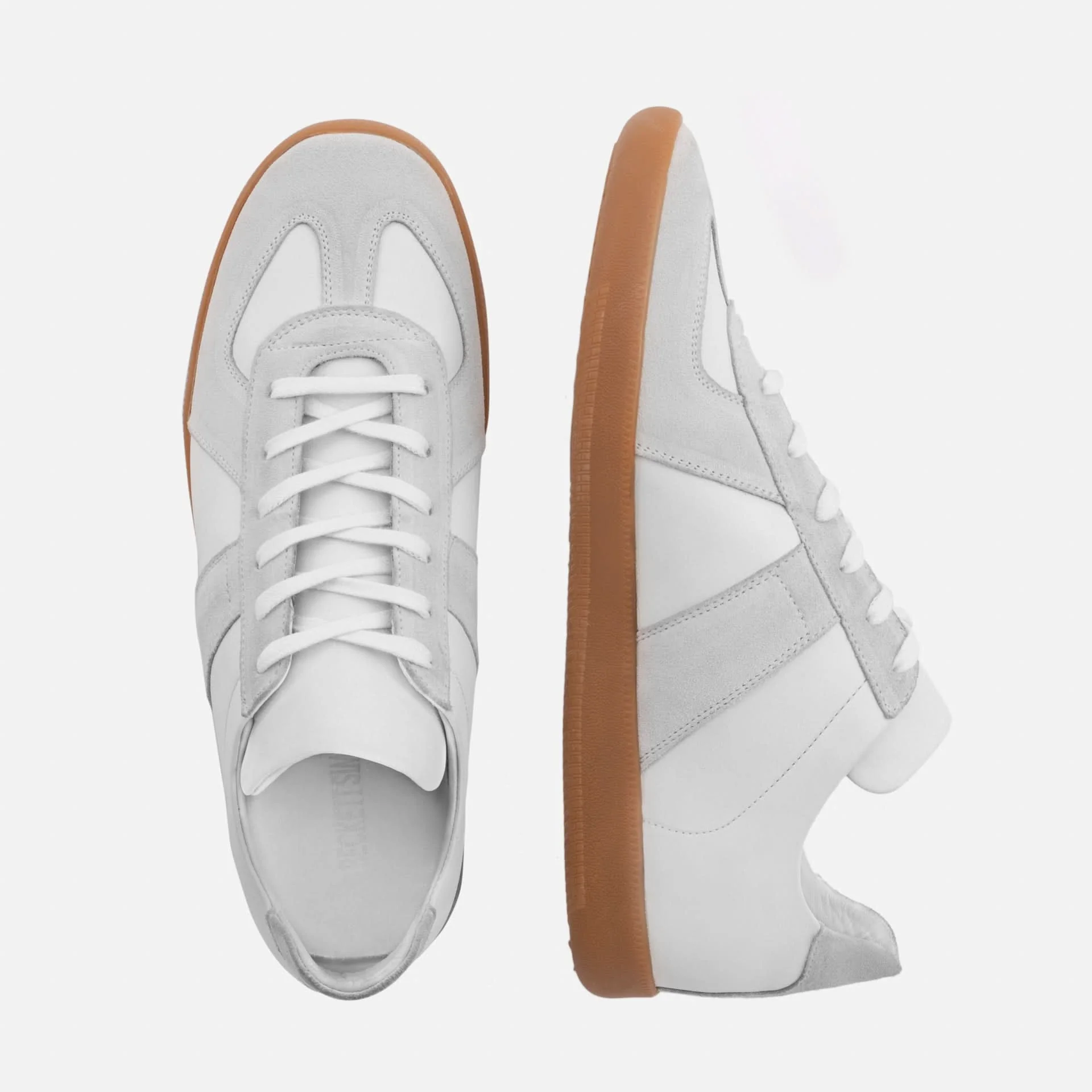 Morgen Trainers - Leather/Suede - Gum Sole - Men's - Image 19