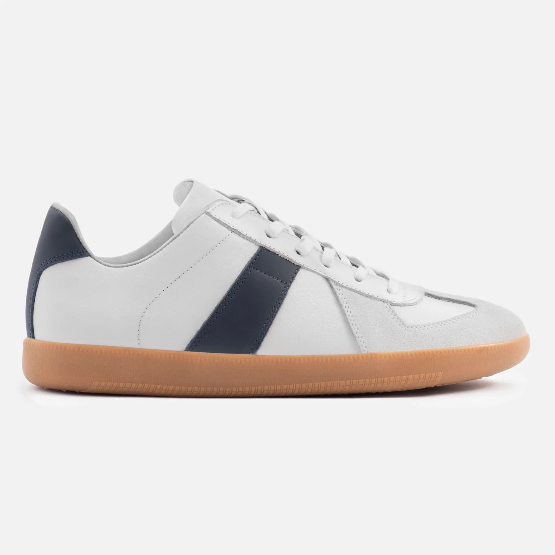 Morgen Trainers - Leather/Suede - Gum Sole - Men's - Image 7
