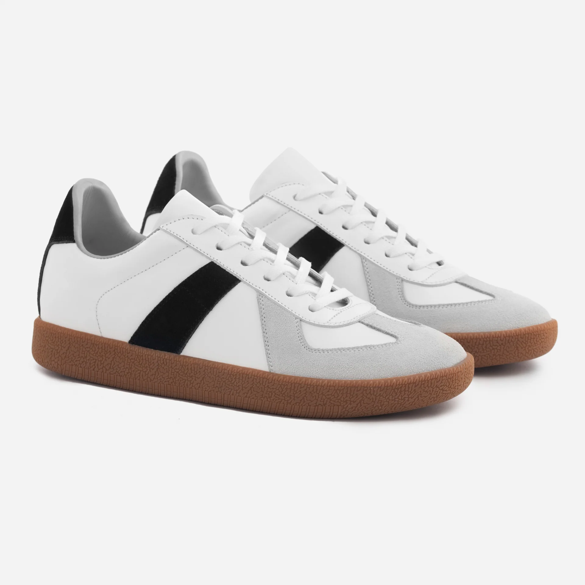 Morgen Trainers - Leather/Suede - Gum Sole - Women's - Image 11