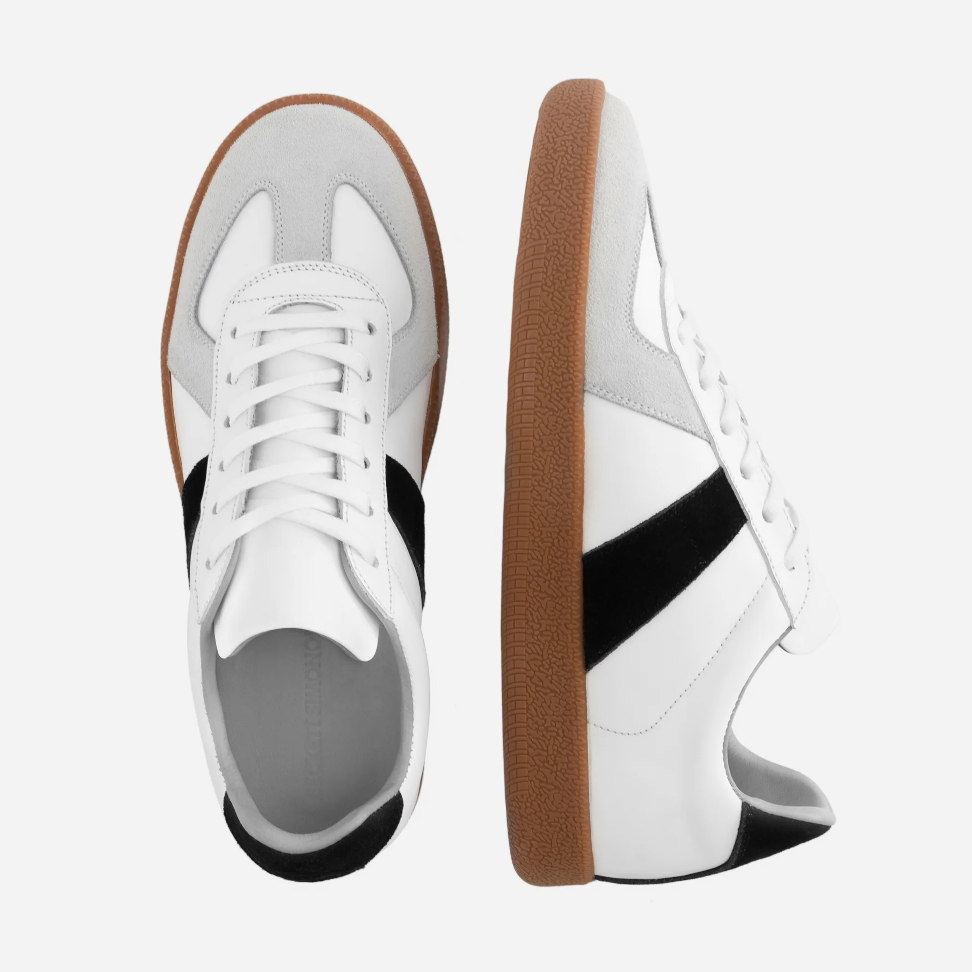 Morgen Trainers - Leather/Suede - Gum Sole - Women's - Image 14