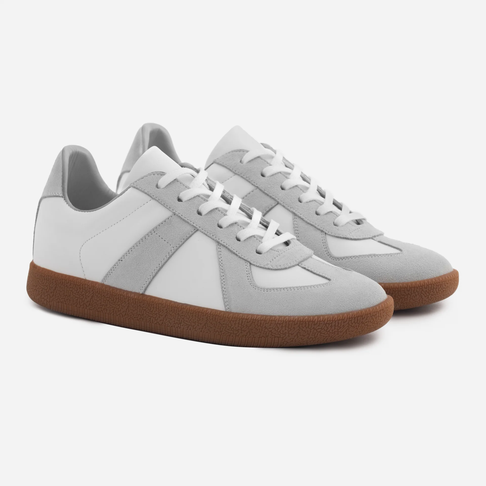 Morgen Trainers - Leather/Suede - Gum Sole - Women's - Image 16
