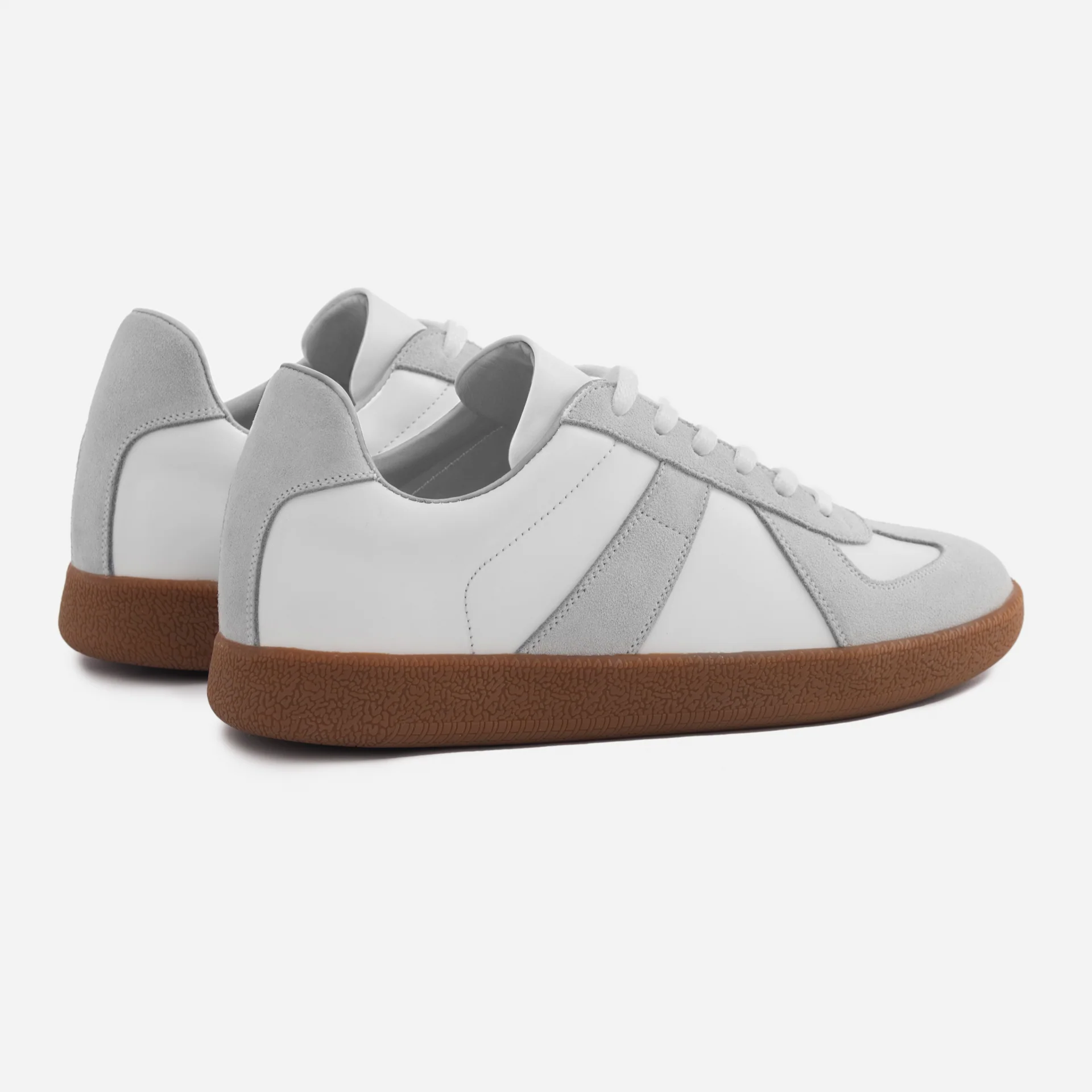 Morgen Trainers - Leather/Suede - Gum Sole - Women's - Image 18