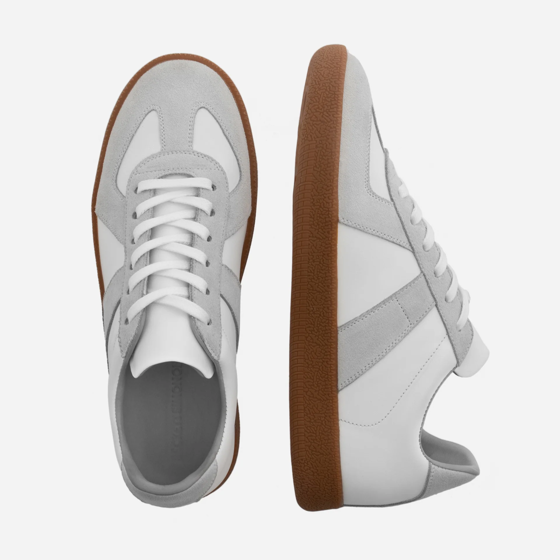 Morgen Trainers - Leather/Suede - Gum Sole - Women's - Image 19