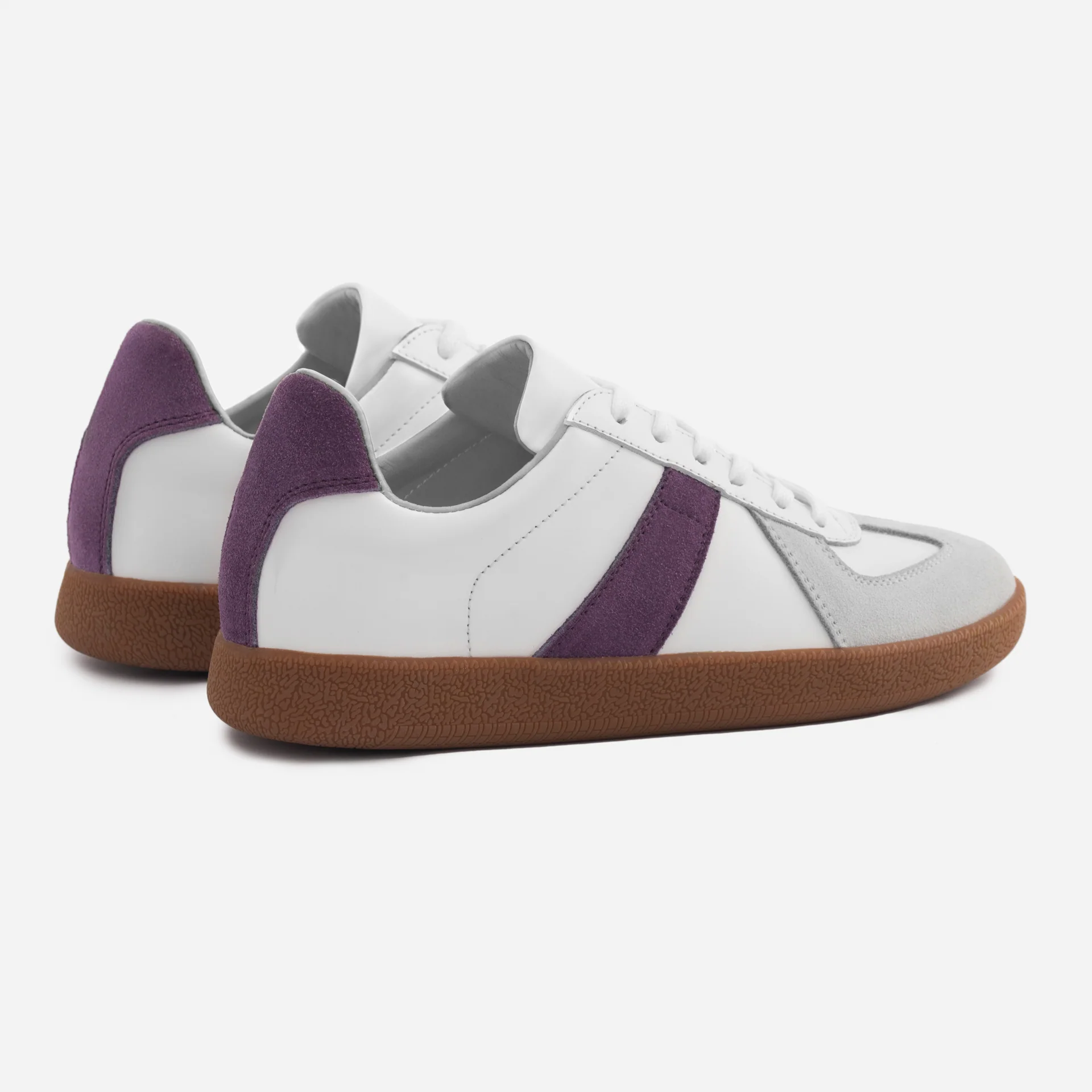 Morgen Trainers - Leather/Suede - Gum Sole - Women's - Image 23