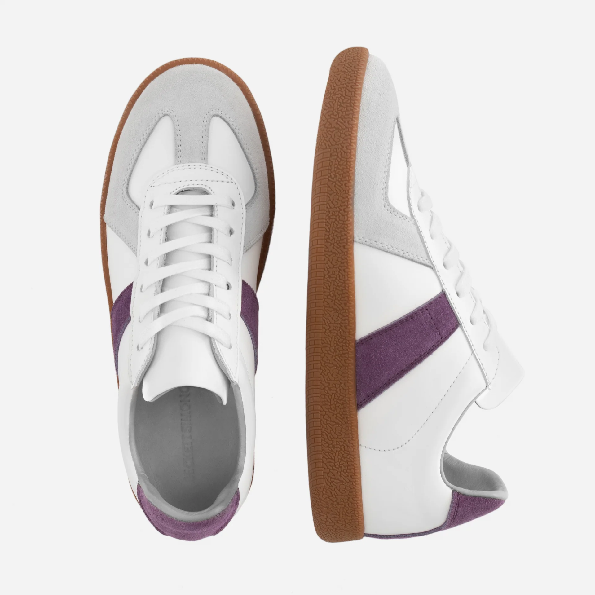 Morgen Trainers - Leather/Suede - Gum Sole - Women's - Image 24