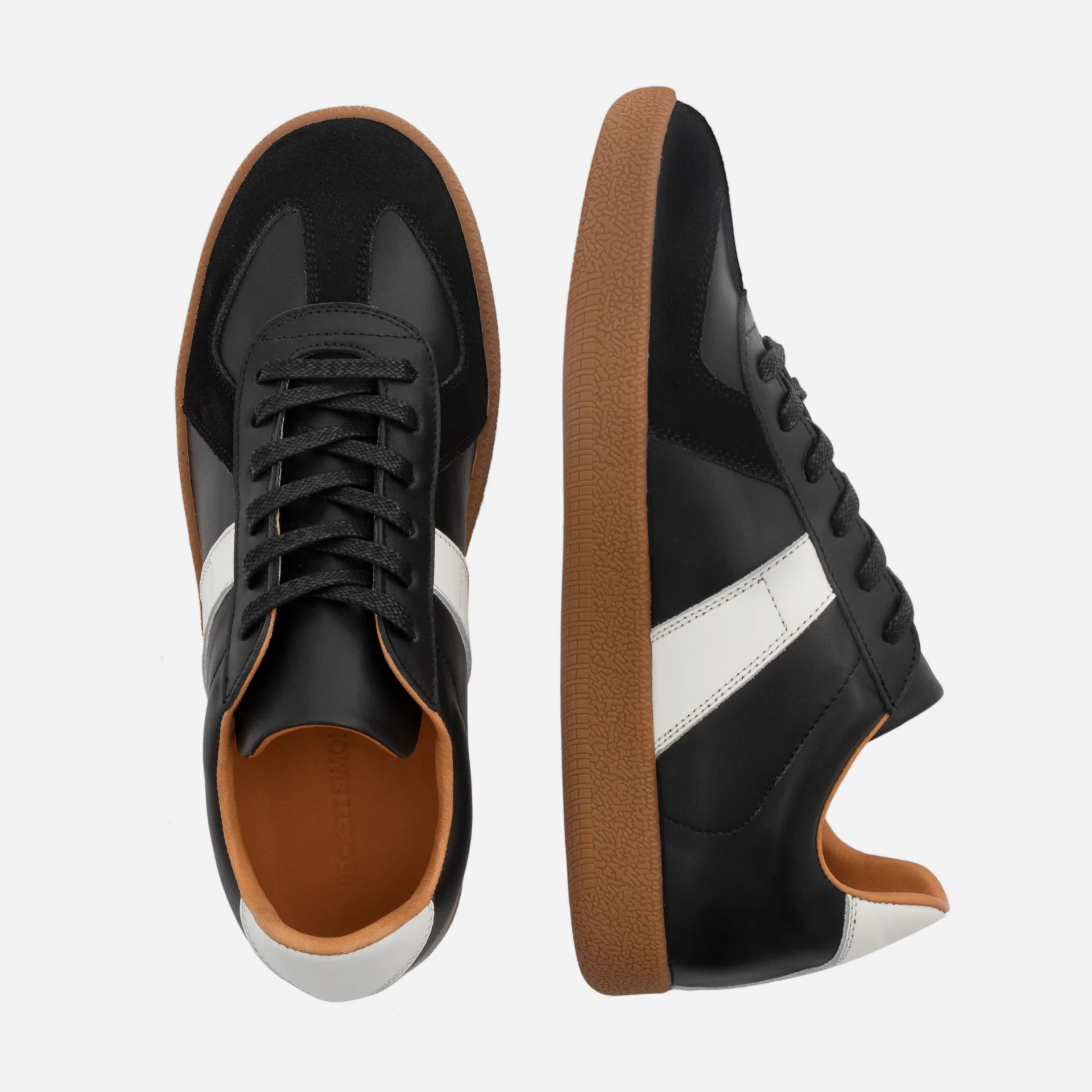 Morgen Trainers - Leather/Suede - Gum Sole - Women's - Image 4