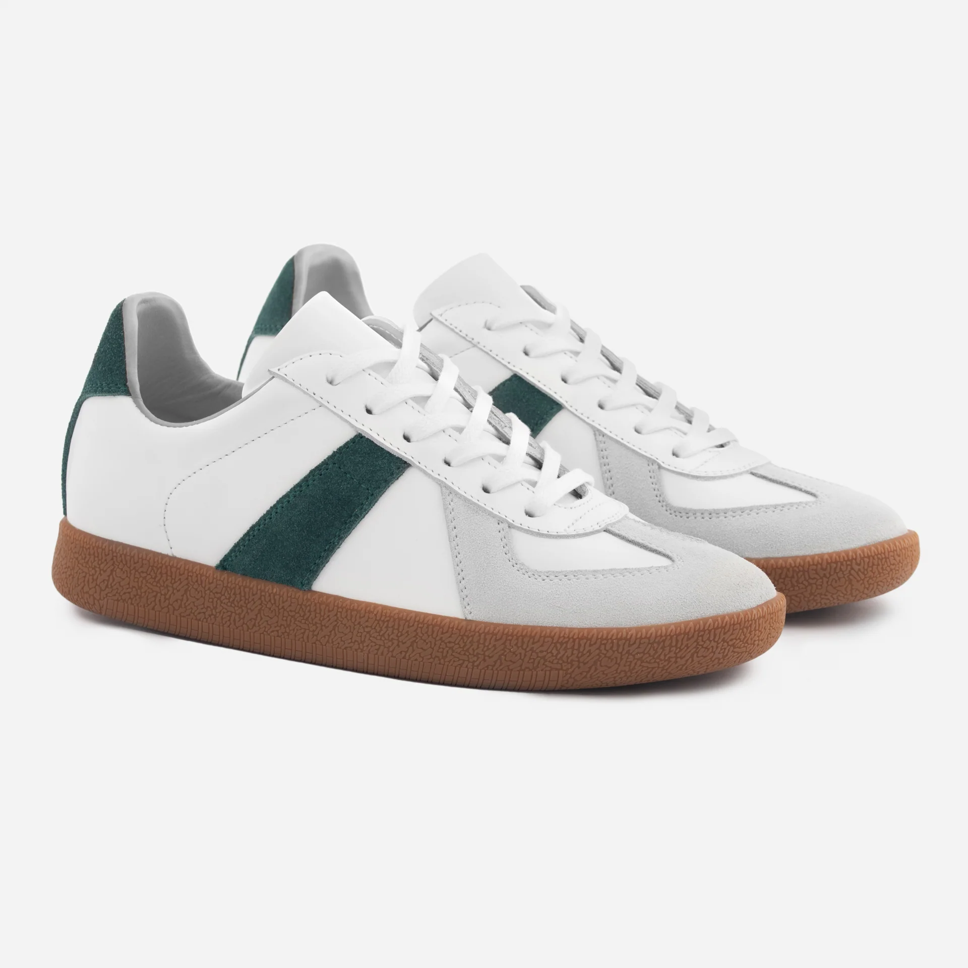 Morgen Trainers - Leather/Suede - Gum Sole - Women's - Image 6