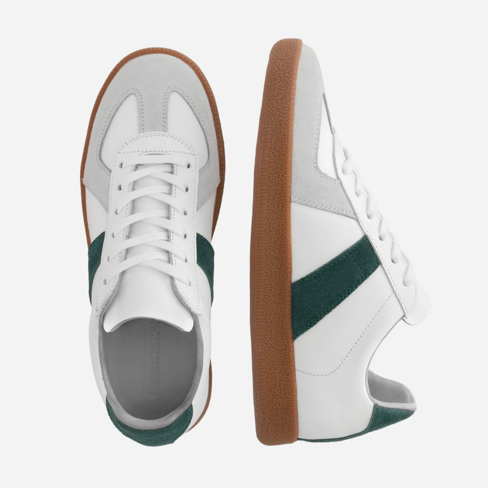 Morgen Trainers - Leather/Suede - Gum Sole - Women's - Image 9